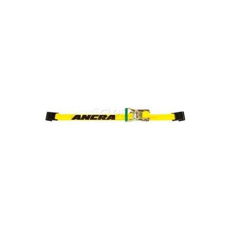 Ancra International Ancra 2" x 27' Ratchet Strap 47970-10 with Short-Wide Ratchet Buckle & Flat Hooks 47970-10
